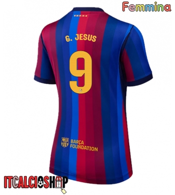 Barcelona Gabriel Jesus #9 Prima Maglia Femmina 2026-27 Manica Corta